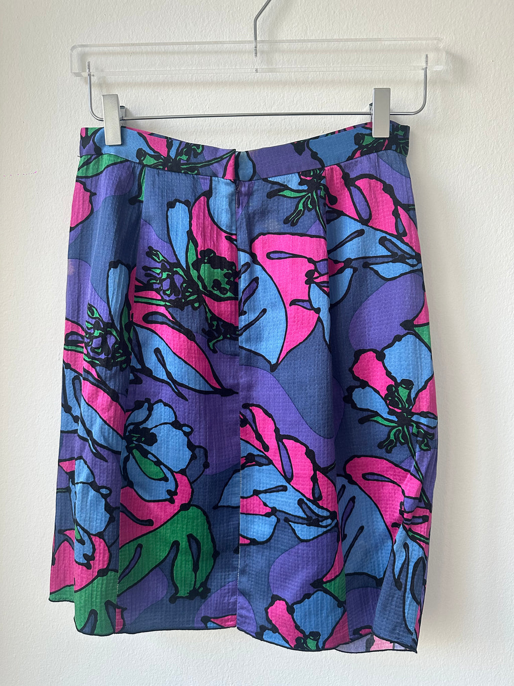 Anna Sui Colorful Silk Skirt