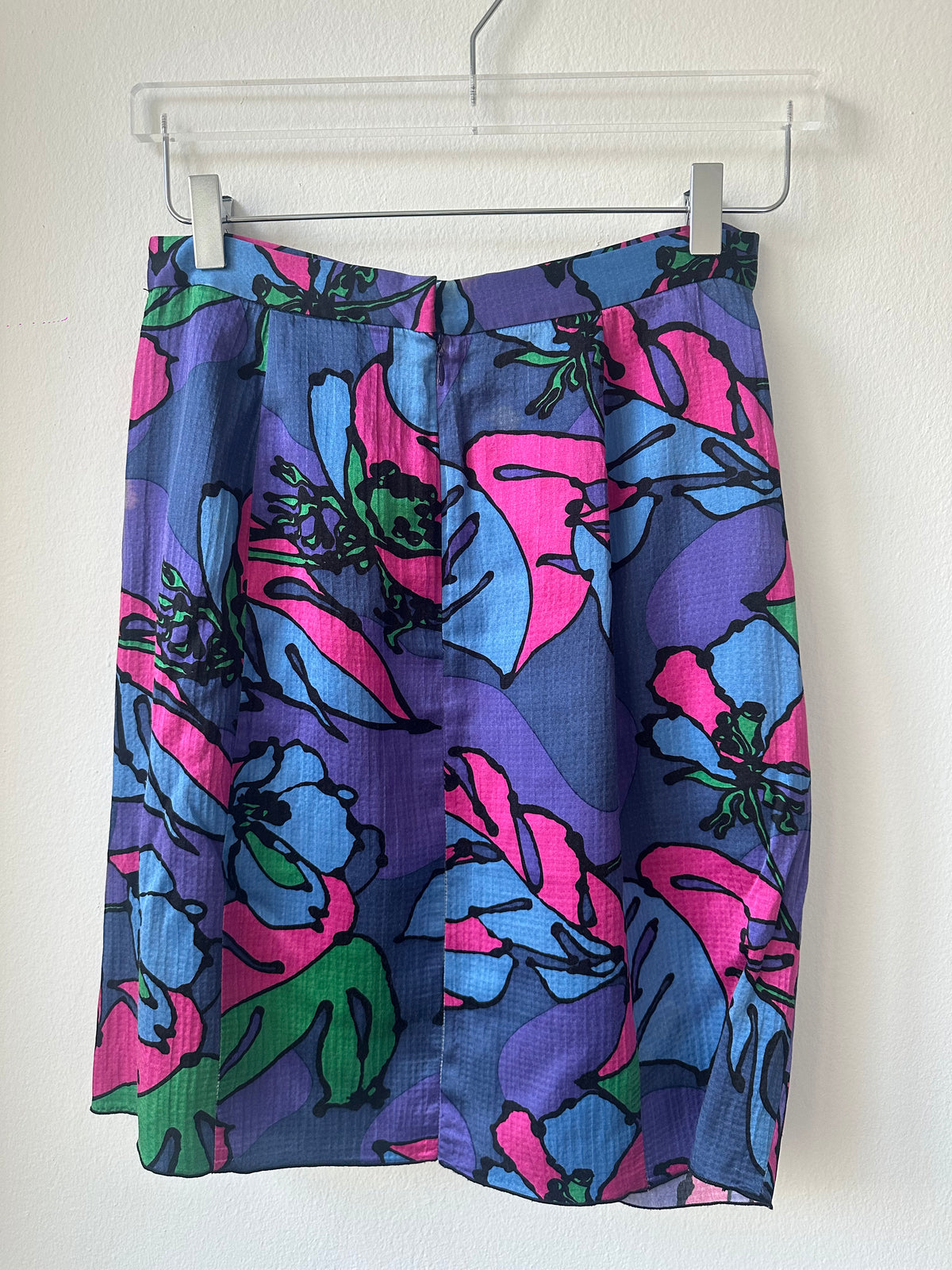 Anna Sui Colorful Silk Skirt