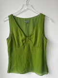 Ann Taylor Green Silk Blouse