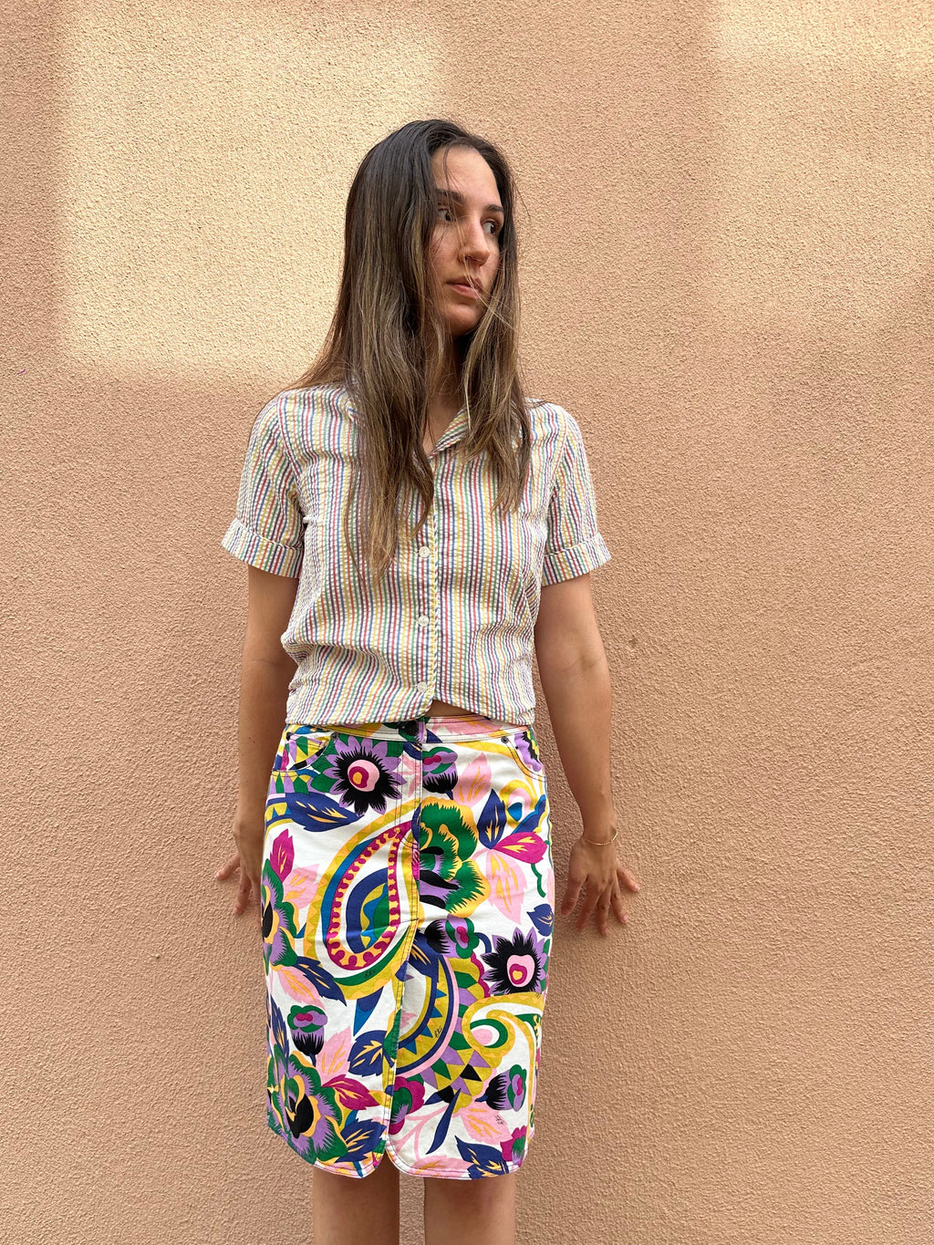 Etro Printed Pencil Skirt