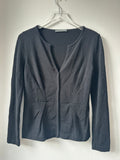 Alberta Ferretti Black Snap Button Cardigan