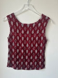 Casual Corner Paisley Red Top