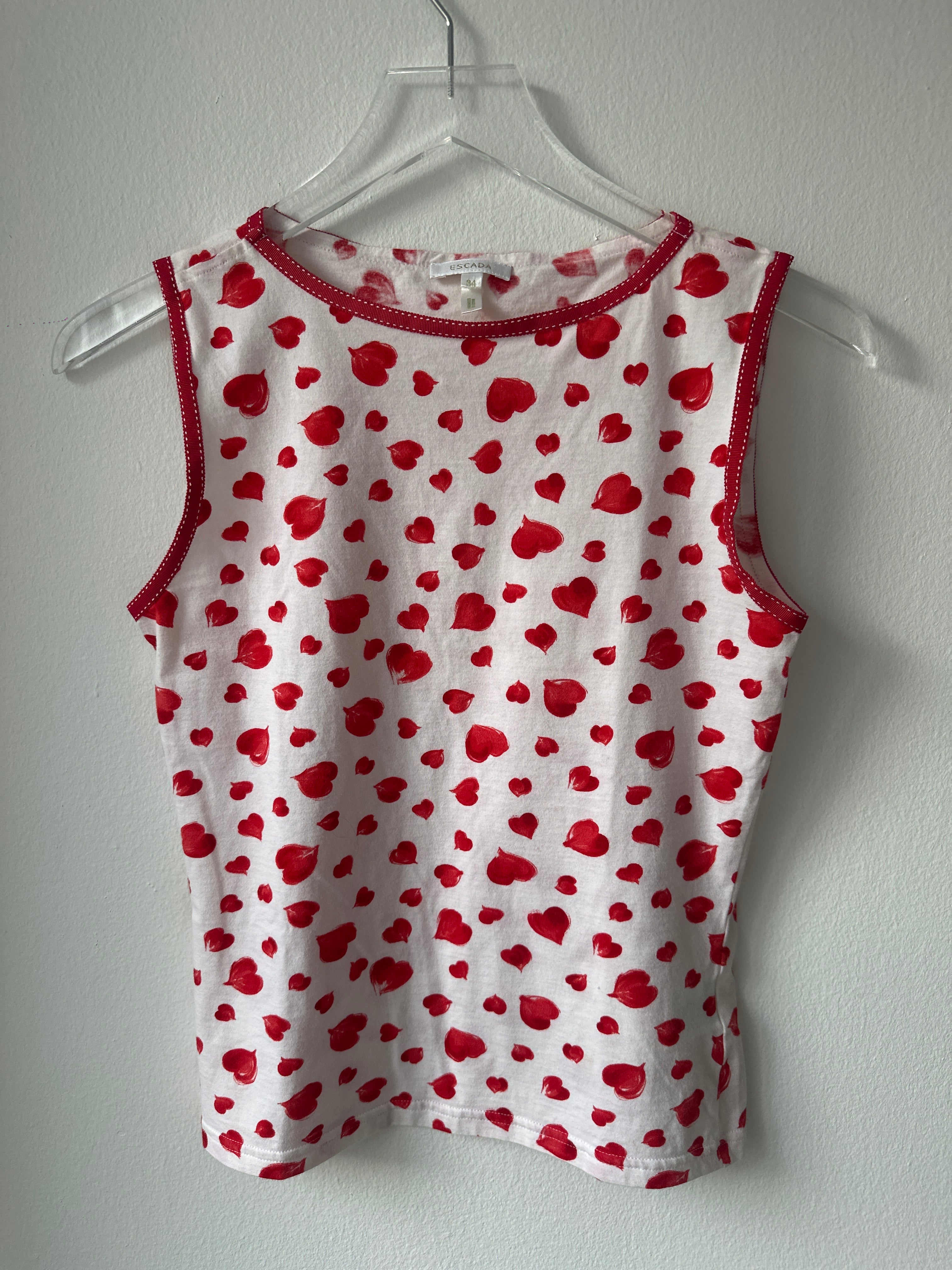 Escada Cotton Hearts Tank