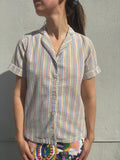 HVN Rainbow Striped Button Down