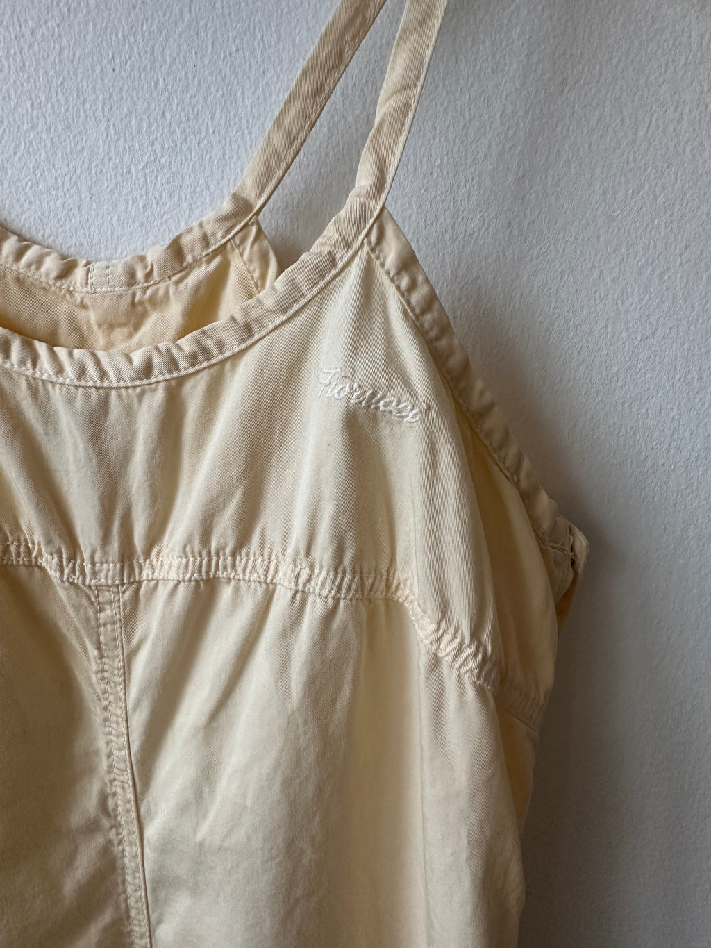 Fiorucci Cream Cotton Maxi Dress