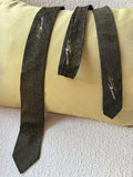 Olive Green Skinny Tie