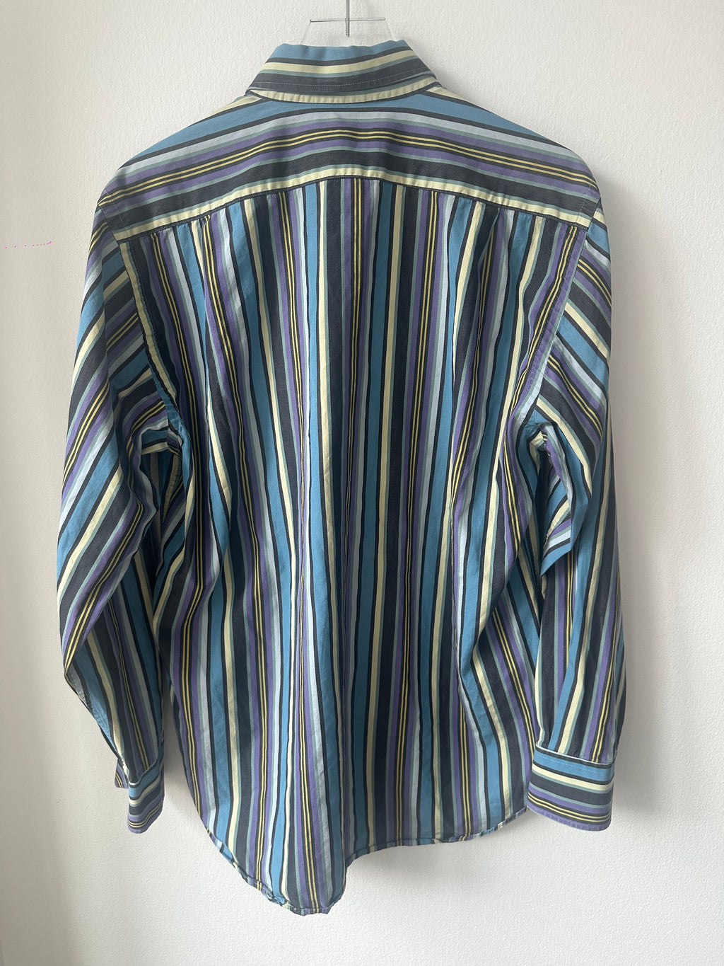 ETRO Men’s Striped Blue Button Down