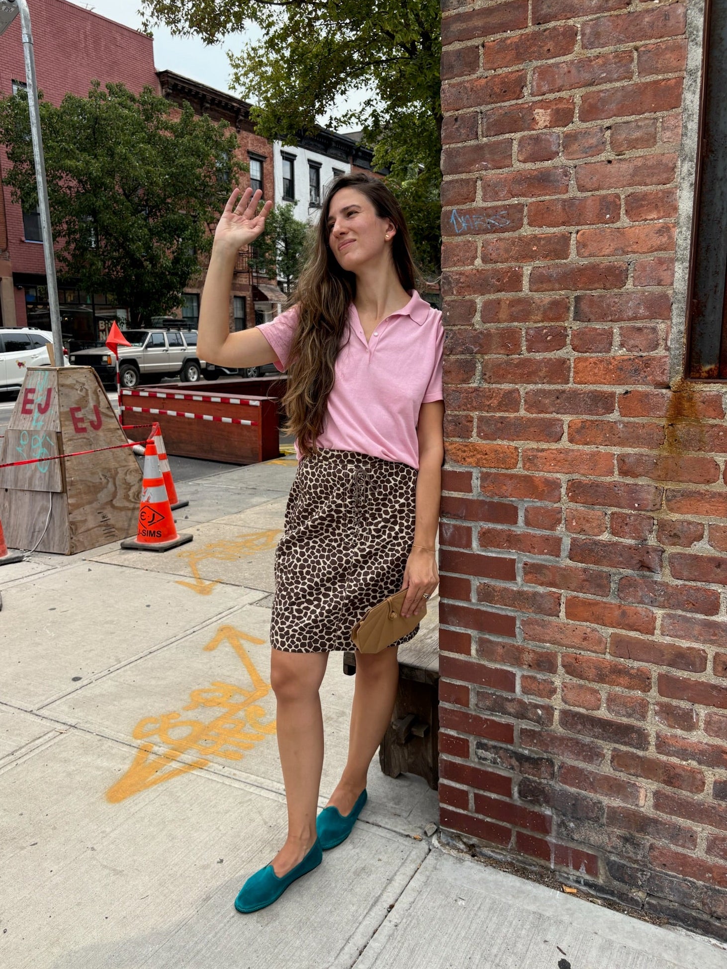 Akris Giraffe Print Skirt