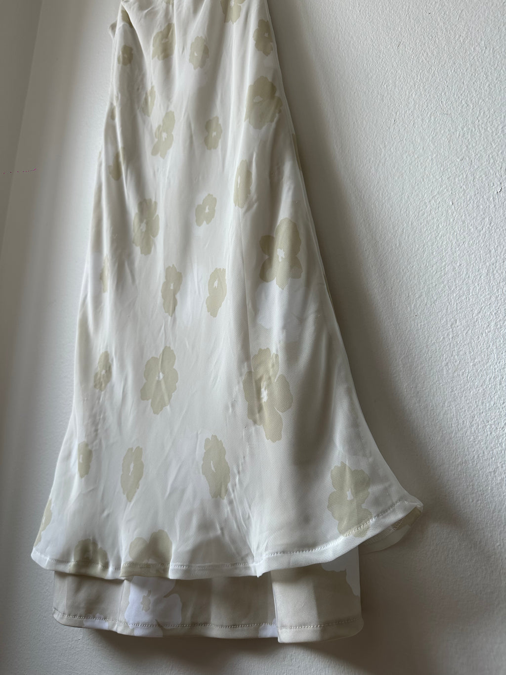 United Colors of Benetton Cream Floral Slip Dress
