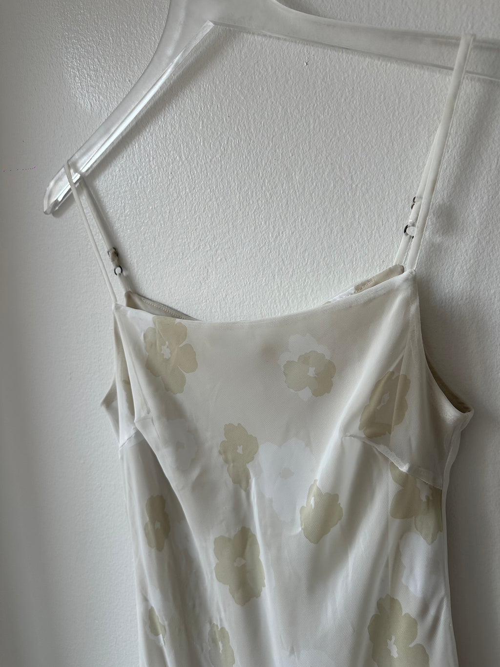 United Colors of Benetton Cream Floral Slip Dress