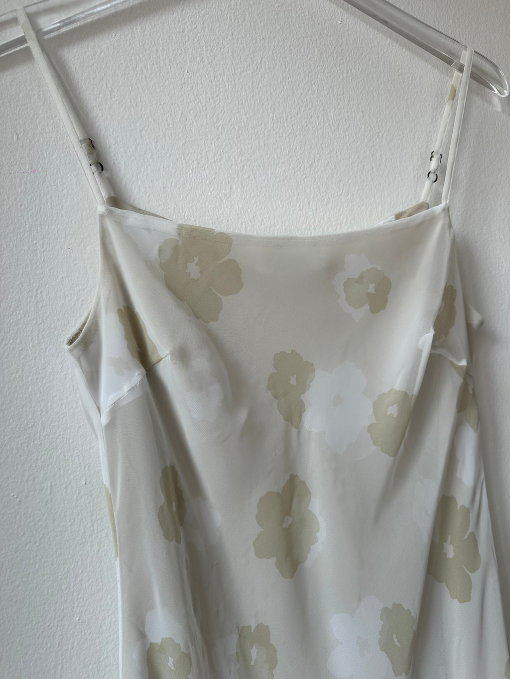 United Colors of Benetton Cream Floral Slip Dress