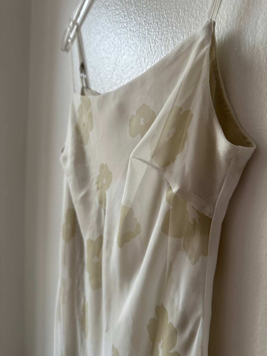 United Colors of Benetton Cream Floral Slip Dress