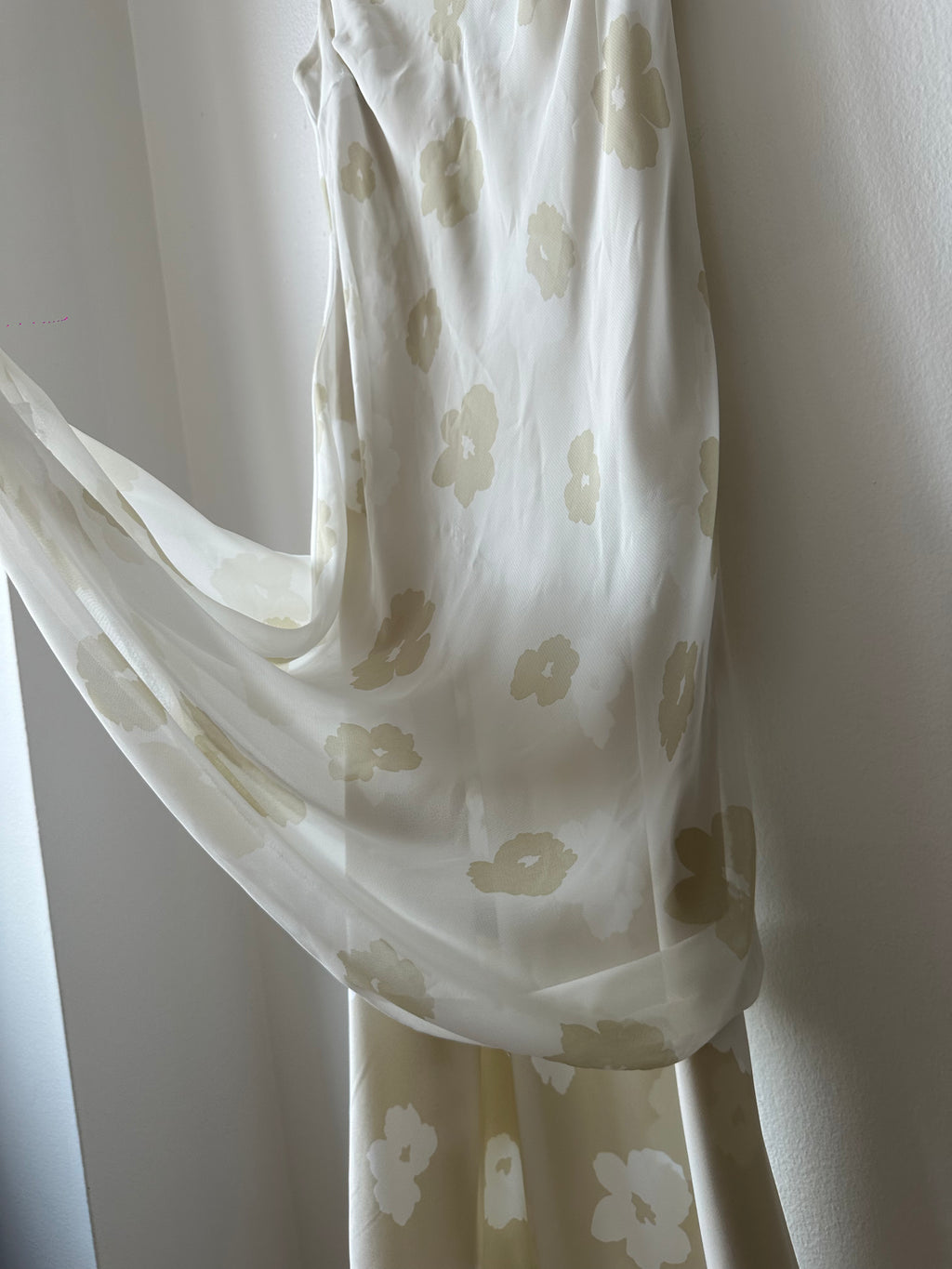 United Colors of Benetton Cream Floral Slip Dress