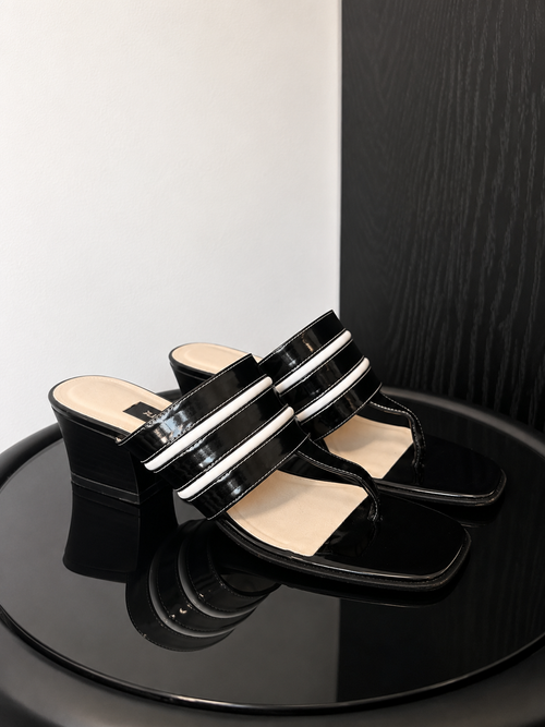 Bally Patent Leather Thong Sandals